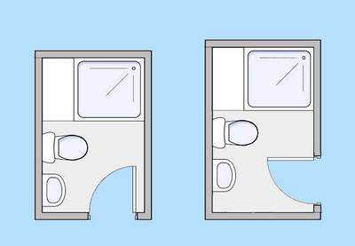 Схема расположения душевой кабинки – виды конструкций и правила их обустройства