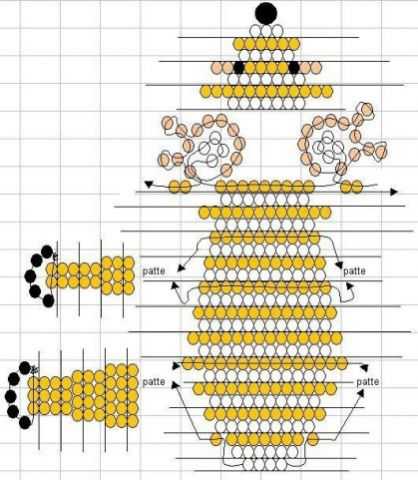 Схема животных плетения из бисера – Животные из бисера: схемы для начинающих
