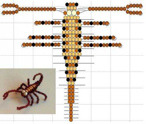 Схема животных плетения из бисера – Животные из бисера: схемы для начинающих
