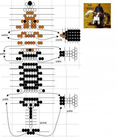 Схема животных плетения из бисера – Животные из бисера: схемы для начинающих