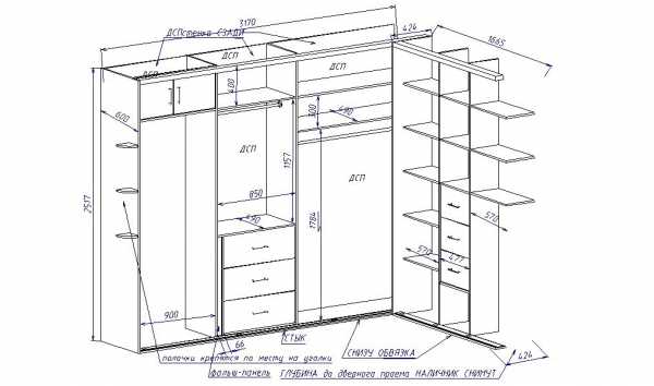Схемы шкафы купе – Шкаф-купе своими руками - чертежи описание (56 фото): проект и схема с размерами, пошаговая инструкция