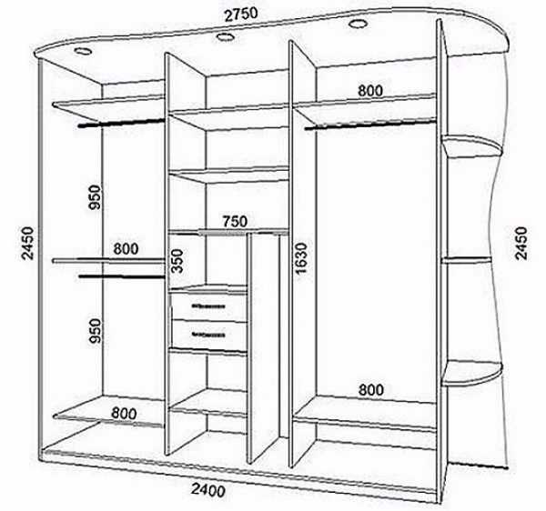 Схемы шкафы купе – Шкаф-купе своими руками - чертежи описание (56 фото): проект и схема с размерами, пошаговая инструкция