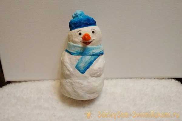 Снеговик из ваты своими руками пошаговое фото – Снеговик из ваты своими руками. Мастер-класс. Видео