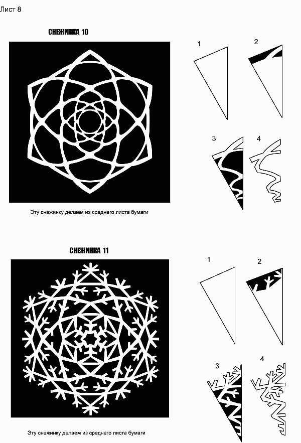 Снежинки новогодние из бумаги – Снежинки из бумаги своими руками на Новый 2019 год