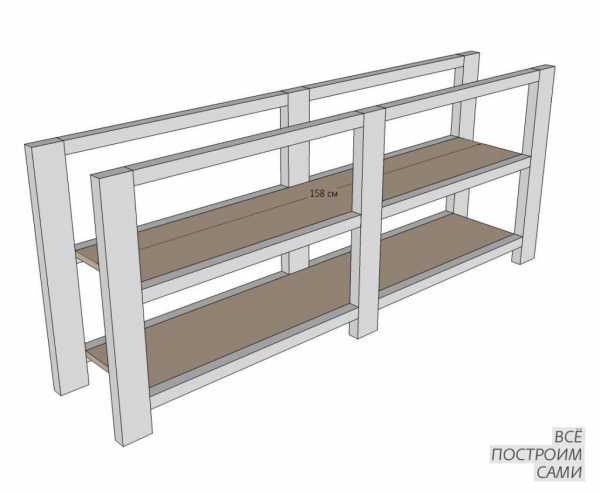 Стеллаж из бруса своими руками чертежи – Как сделать стеллаж из бруса своими руками?