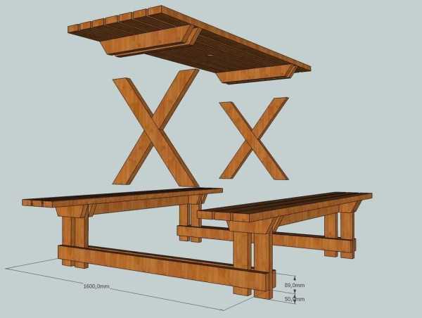 Своими руками делаем стол – чертежи, как сделать из дерева
