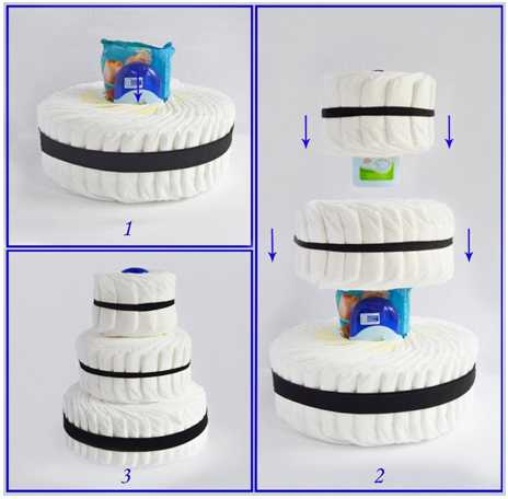 Торт для мальчика из памперсов мастер класс – 5 вариантов, 70 фото как сделать торт из подгузников