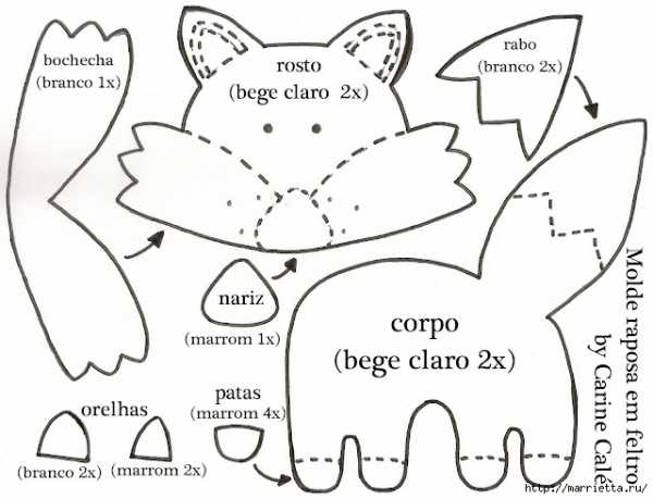 Выкройка из фетра белочка – Белочка