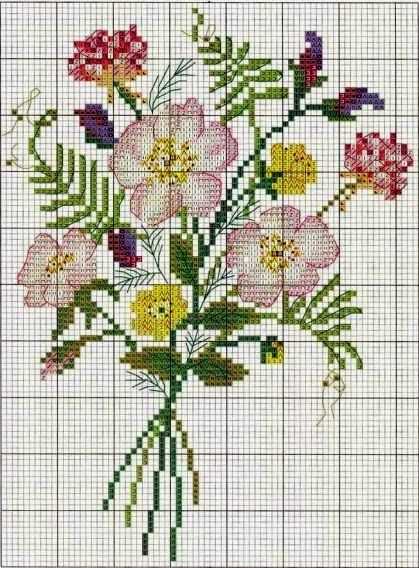 Вышивка цветок – Вышивка крестом цветы схемы бесплатно